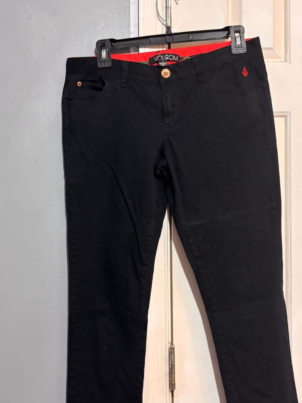 Volcom Liberated Black Skinny Pants Size 7